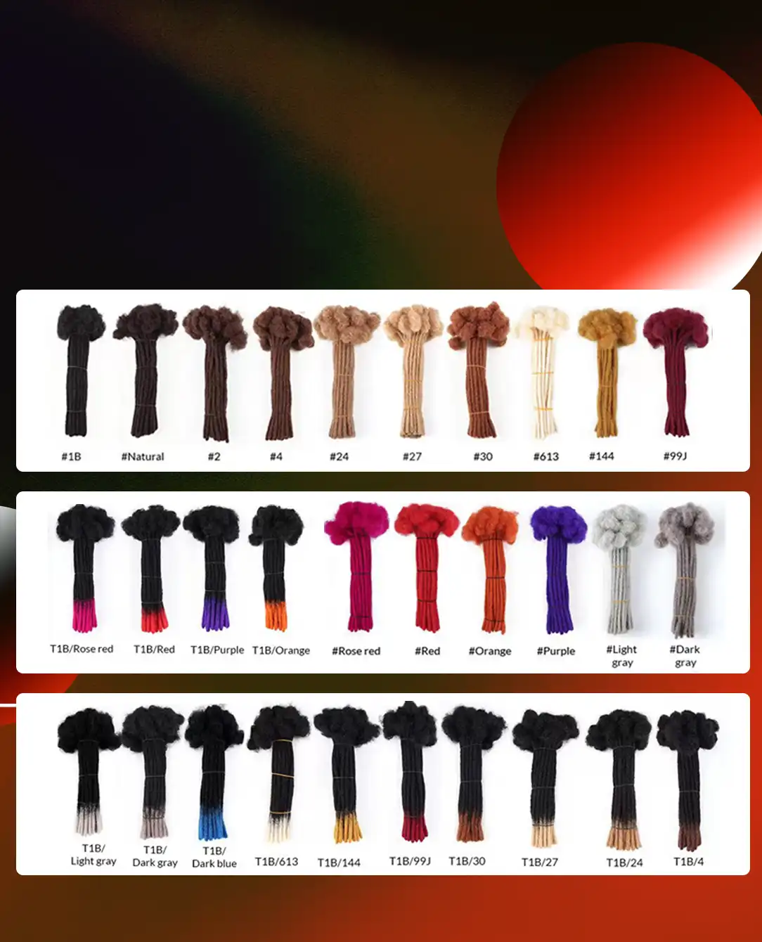 Human Hair Locs Extension 